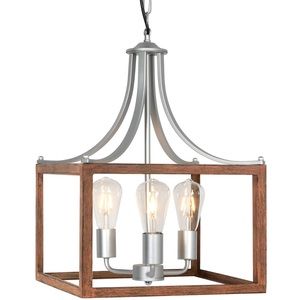BRAND NEW-OUTPRIZE 3-Light Pendant Light Fixtures, 14in Farmhouse Chandelier